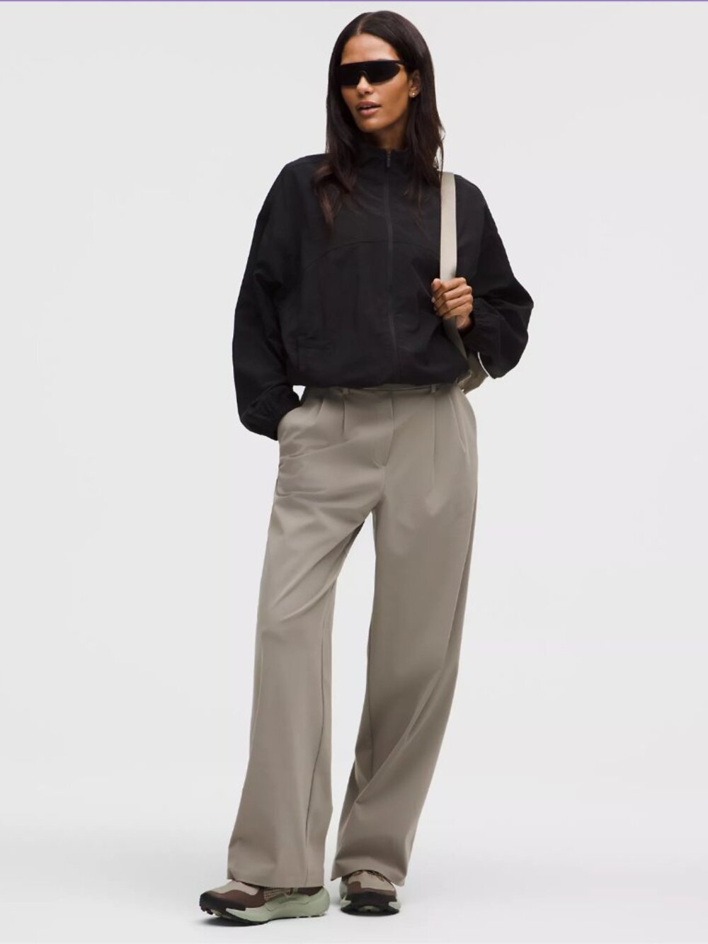 NWT Lululemon Women’s Daydrift High-Rise Wide-Leg Trouser S Warm Ash Grey